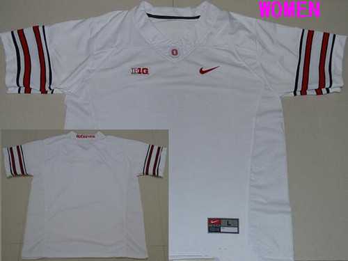 Women%27s Ohio State Buckeyes Customized College Football Nike 2016 White Limited Jersey